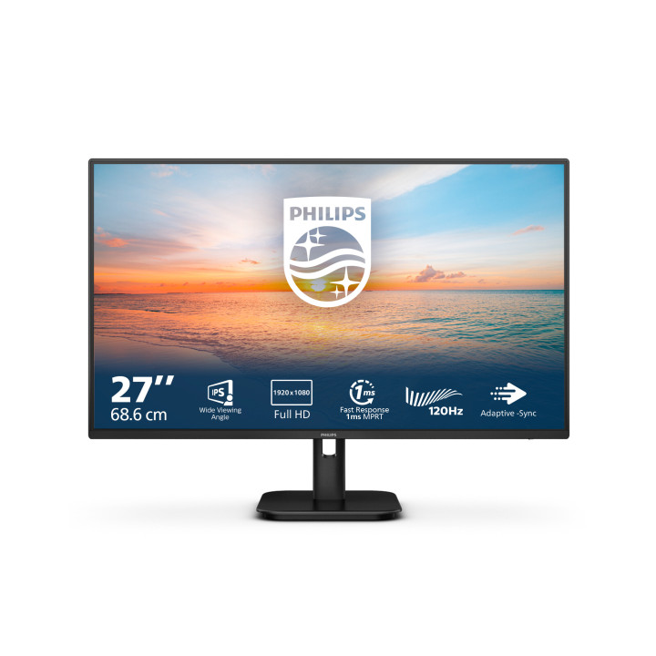 Philips 1000 series 27E1N1100A/00 écran plat de PC 68,6 cm (27") 1920 x 1080 pixels Full HD LCD Noir
