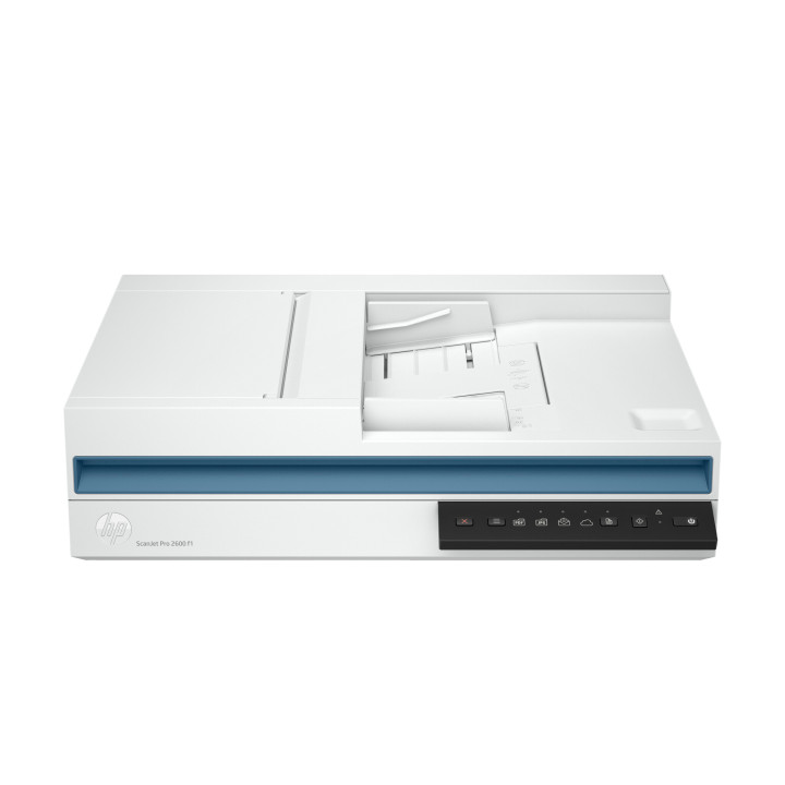 HP ScanJet Pro 2600 f1 Scanner à plat A4 avec chargeur automatique, jusqu’à 25 ppm/50 ipm, 600 x 600 DPI