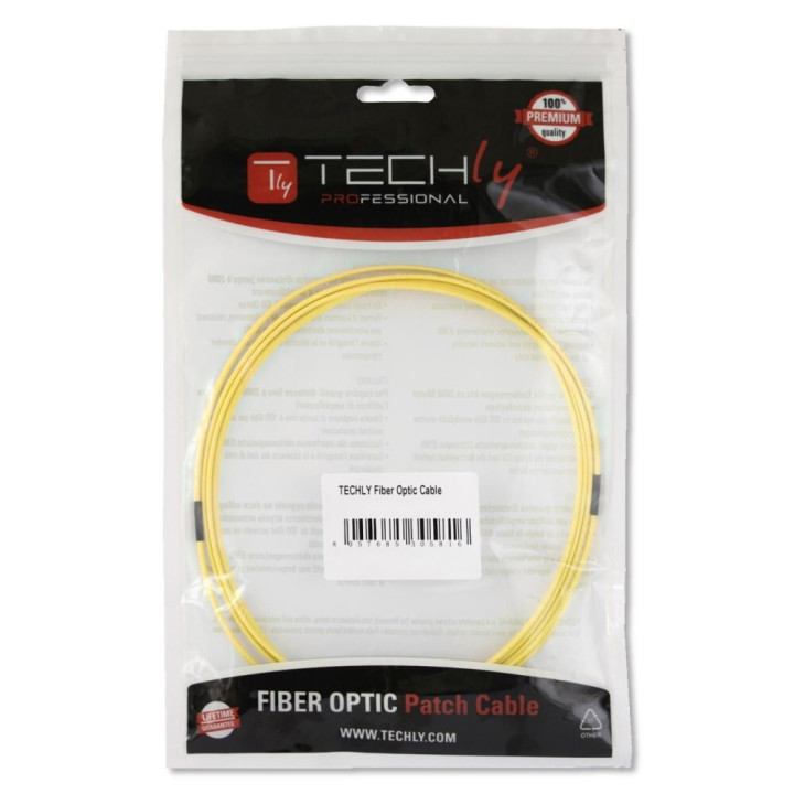 Techly 2m ST-LC M/M câble InfiniBand et à fibres optiques Jaune