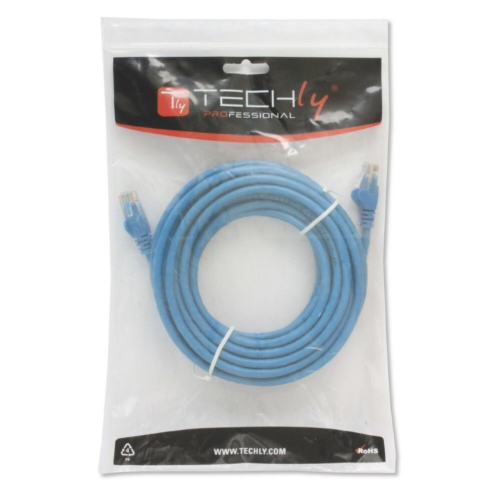 Techly ICOC CCA6U-020-BLT câble de réseau Bleu 2 m Cat6 U/UTP (UTP)