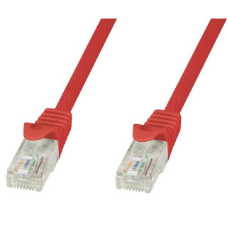 Techly ICOC CCA6U-030-RET câble de réseau Rouge 3 m Cat6 U/UTP (UTP)