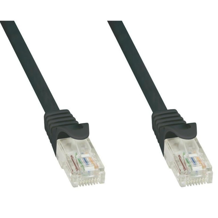 Techly ICOC CCA6U-100-BKT câble de réseau Noir 10 m Cat6 U/UTP (UTP)