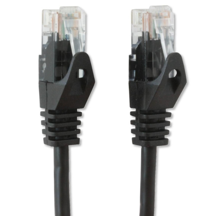 Techly ICOC CCA6U-100-BKT câble de réseau Noir 10 m Cat6 U/UTP (UTP)