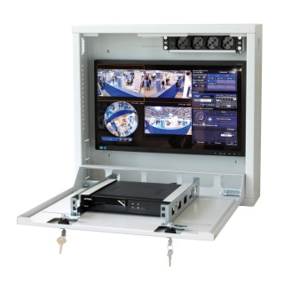 Techly ICRLIM08 étagère 1U Rack monté sur le mur Gris
