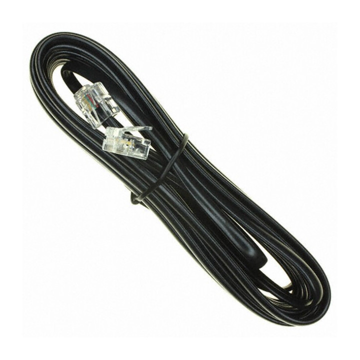 Techly ICOC MD-22-06 câble de téléphone 6 m Noir