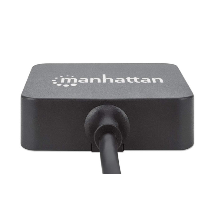 Manhattan Hub USB-A 4 ports, 5 Gbit/s (USB 3.0), Alimenté par USB (aucune alimentation externe requise). Charge rapide : 1 por