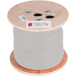 Techly ITP-C6A-FLS305 câble de réseau Gris 305 m Cat6a S/FTP (S-STP)