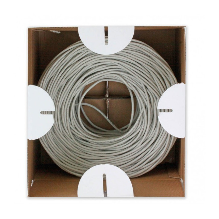 Techly ITP-C6F-FL câble de réseau Gris 305 m Cat6 F/UTP (FTP)
