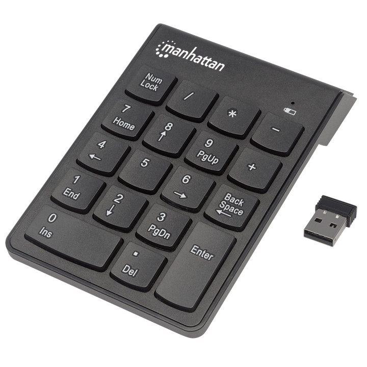 Manhattan 178846 clavier numérique PC portable/de bureau RF sans fil Noir