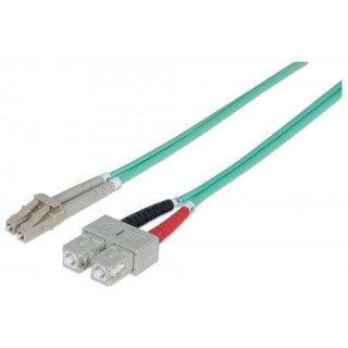 Techly 5m SC/LC 50/125 câble InfiniBand et à fibres optiques Couleur aqua