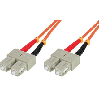 Techly 20m SC-SC M/M câble InfiniBand et à fibres optiques Orange