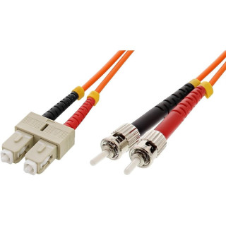 Techly ILWL D5-C-030 câble InfiniBand et à fibres optiques 3 m SC ST Orange