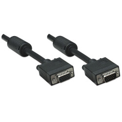 Manhattan 317702 câble VGA 10 m VGA (D-Sub) Noir