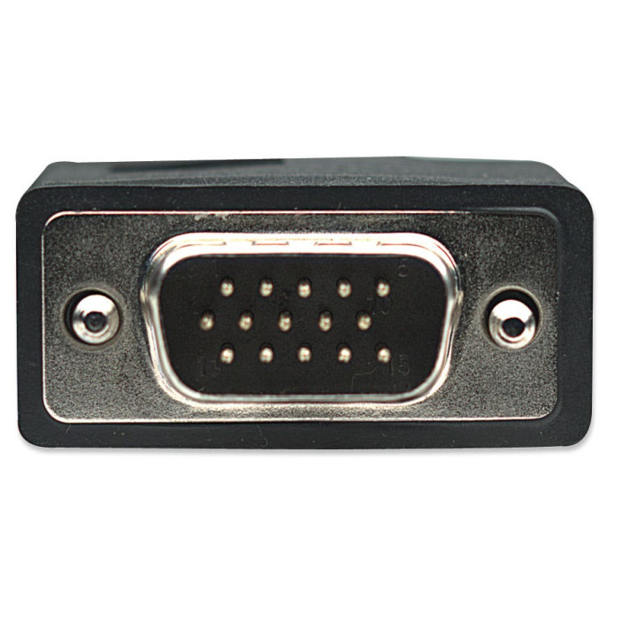 Manhattan SVGA Cable, 20m câble VGA VGA (D-Sub) Noir