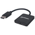 Manhattan 152716 répartiteur vidéo DisplayPort 2x HDMI