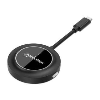 Manhattan Adaptateur sans fil HDMI 1080p avec émetteur USB-C, dongle pour diffusion vidéo sans fil depuis un appareil USB-C v