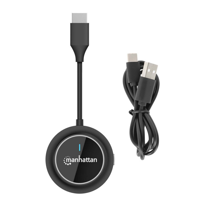 Manhattan Adaptateur sans fil HDMI 1080p avec émetteur HDMI, dongle pour diffusion vidéo sans fil depuis un appareil HDMI ver