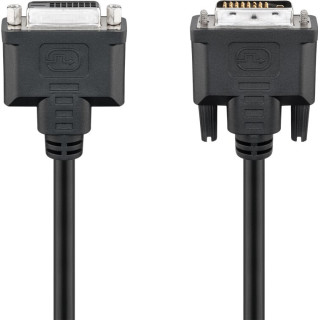 Goobay 50855 câble DVI 2 m DVI-D Noir