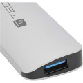 Techly IUSB31C-HUB4TLY hub & concentrateur USB 3.2 Gen 1 (3.1 Gen 1) Type-C 5000 Mbit/s Argent
