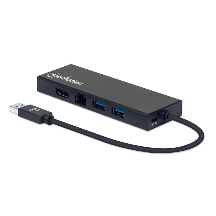 Manhattan 152846 station d'accueil USB Type-A Noir