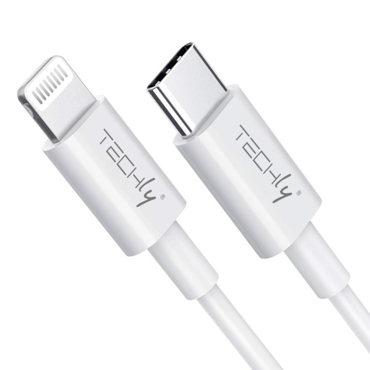 Techly ICOC APP-8BUC10T câble Lightning 1 m Blanc