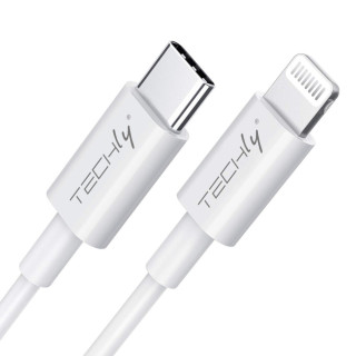 Techly ICOC APP-8BUC10T câble Lightning 1 m Blanc