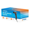Manhattan Scanner de codes-barres CCD filaire, USB, largeur de lecture 60 mm, câble 152 cm, luminosité ambiante max. 5 000 lu