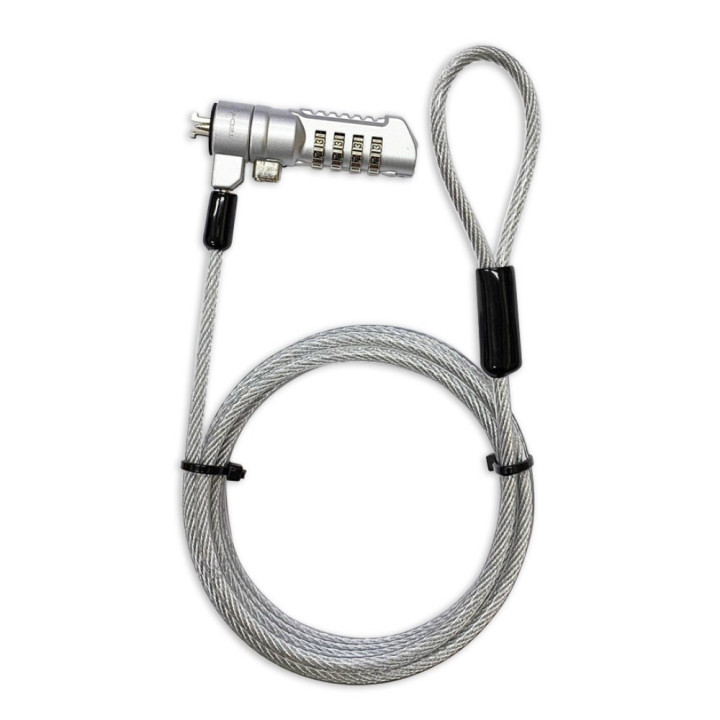 Techly IQ-LOK-16-K câble antivol Argent 1,8 m