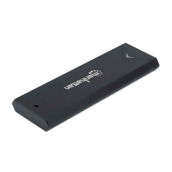 Manhattan 130530 Boîtier de disques de stockage Enceinte ssd Noir M.2