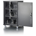 Techly I-CABINET-36D12ATY chariot et rangement roulant Module de charge et de gestion Noir