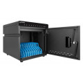 Manhattan Armoire de charge USB-C de bureau 10 appareils (iPad jusqu’à 11"), pour tablettes et smartphones, compartiments 26