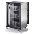 Techly I-CABINET-36D12ATYV chariot et rangement roulant Module de charge et de gestion Noir