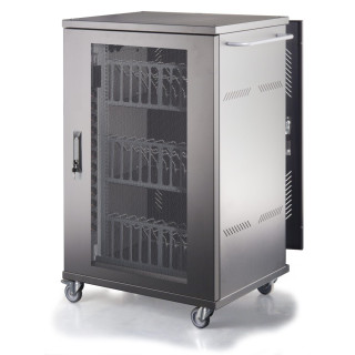 Techly I-CABINET-36D12ATYV chariot et rangement roulant Module de charge et de gestion Noir