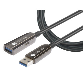 Techly ICOC U3AMF-HY-010 câble USB USB 3.2 Gen 1 (3.1 Gen 1) 10 m USB A 5 Gbit/s Noir