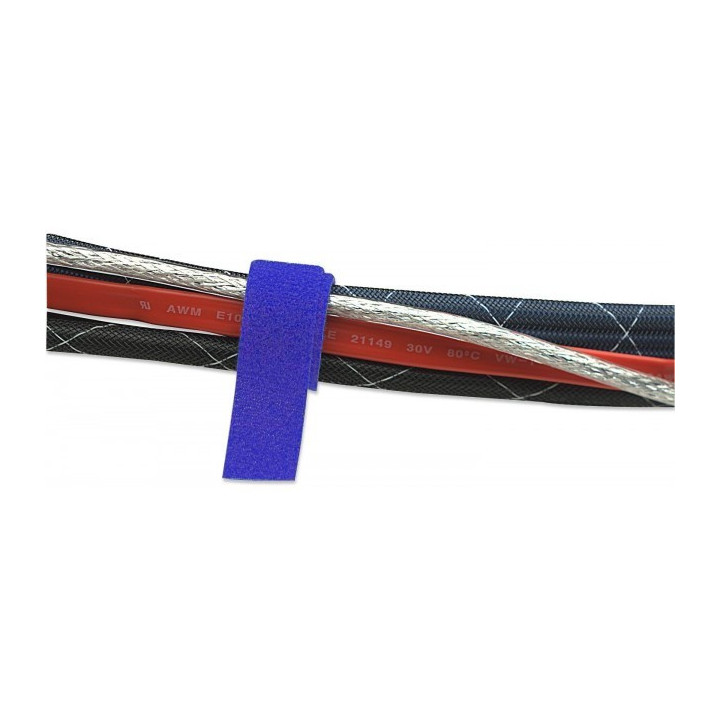 Techly ISWT-ROLL-1025 serre-câbles Velcro Bleu