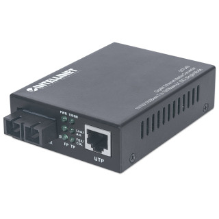 Intellinet 507349 convertisseur de support réseau 1000 Mbit/s 1310 nm Monomode Noir