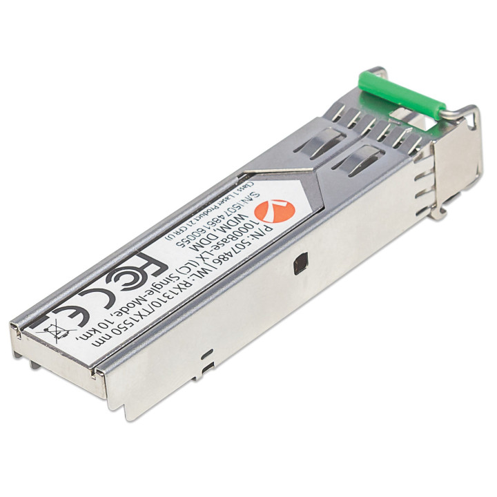 Intellinet Module émetteur-récepteur de réseau SFP WDM bidirectionnel Gigabit, 1000Base-LX (LC) monomode, 10 km, RX 1310 nm 