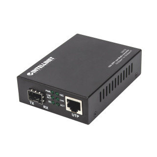 Intellinet 508193 convertisseur de support réseau 10000 Mbit/s Noir