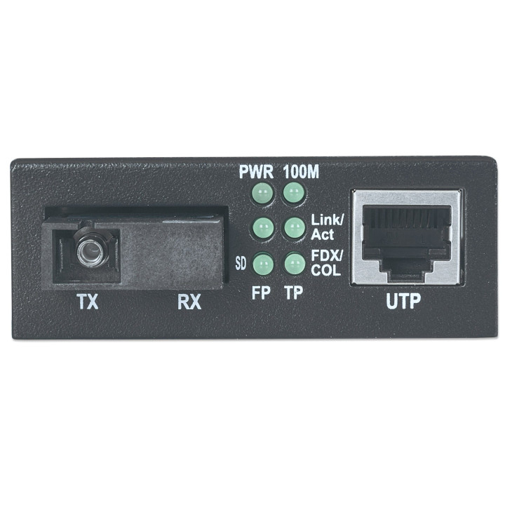 Intellinet 510530 convertisseur de support réseau 100 Mbit/s Monomode Noir
