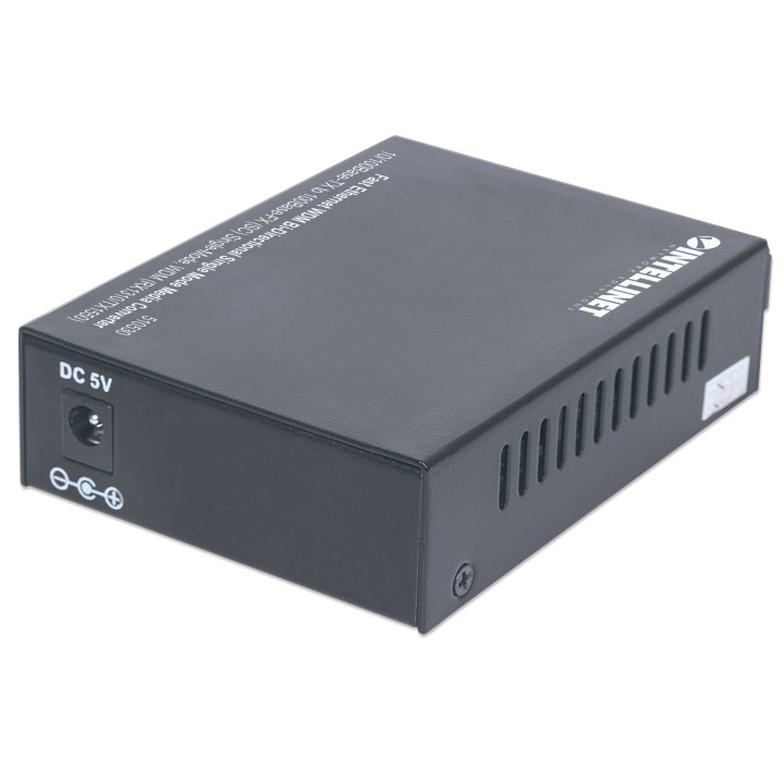 Intellinet 510530 convertisseur de support réseau 100 Mbit/s Monomode Noir