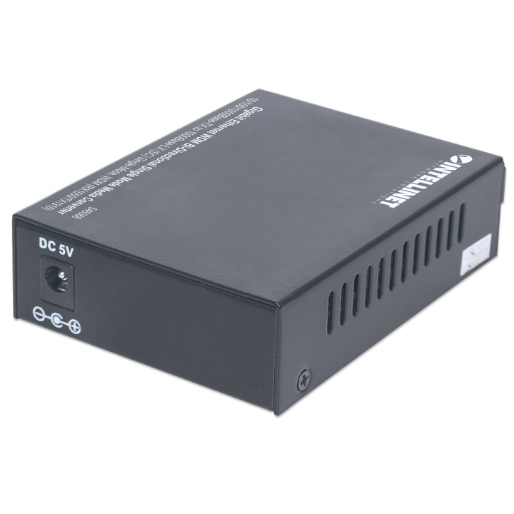 Intellinet 545068 convertisseur de support réseau 1000 Mbit/s Monomode Noir