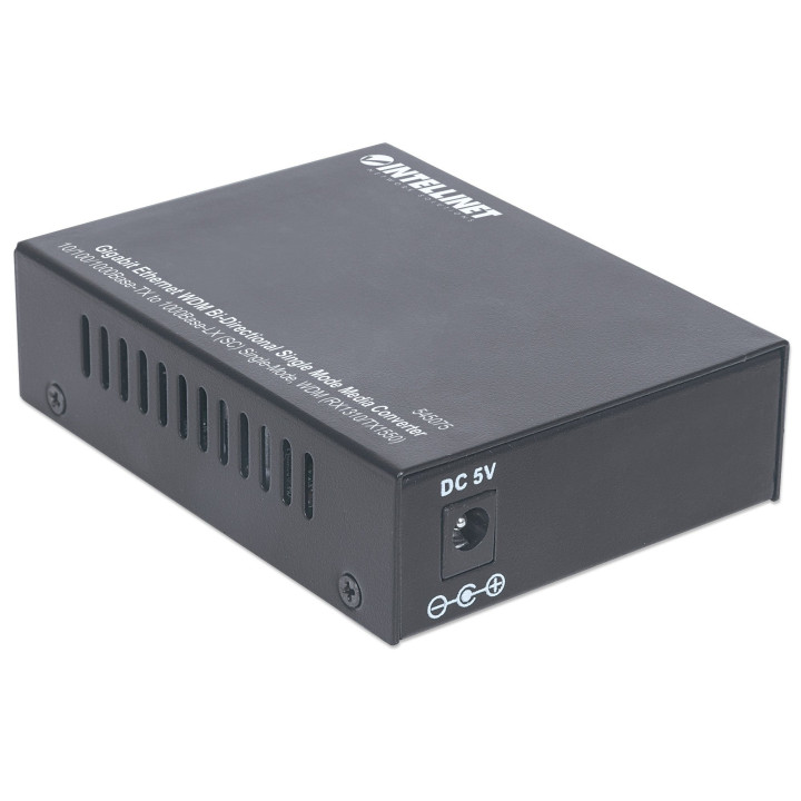 Intellinet 545075 convertisseur de support réseau 1000 Mbit/s 1550 nm Monomode Noir