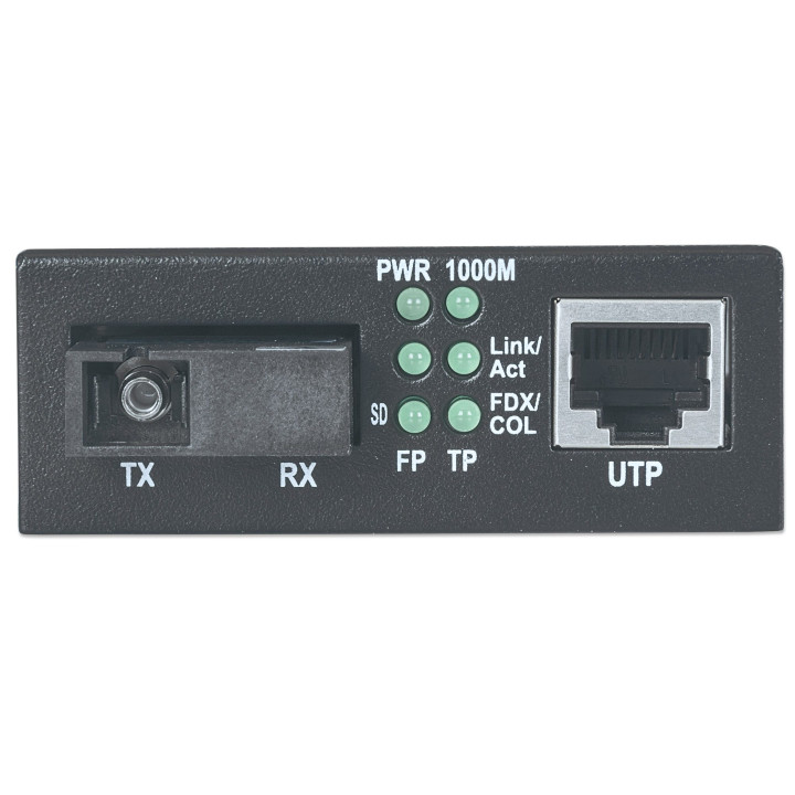 Intellinet 545075 convertisseur de support réseau 1000 Mbit/s 1550 nm Monomode Noir