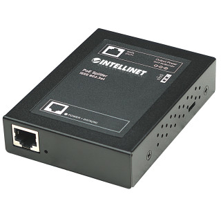 Intellinet Séparateur PoE+ Gigabit, Power Over Ethernet IEEE 802.3at/af, sortie DC 5 / 7,5 / 9 ou 12 V, Alimentation par Ether