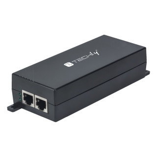 Techly I-SWHUB 3000STY2 adaptateur et injecteur PoE Fast Ethernet, Gigabit Ethernet