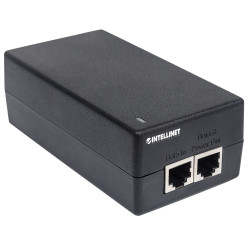 Intellinet Injecteur Ultra PoE+ Gigabit, 1 port 60 W, conforme IEEE 802.3bt et 802.3at/af, boîtier plastique, Alimentation par