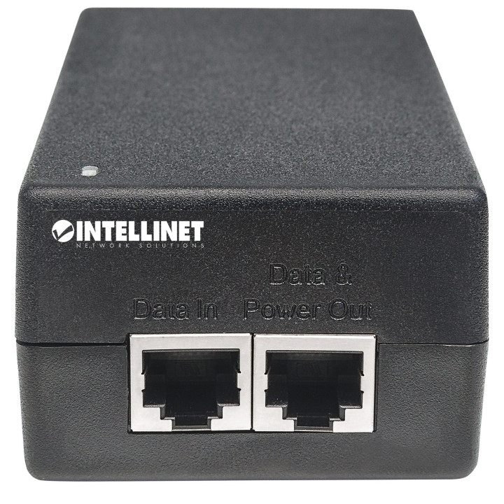 Intellinet Injecteur Ultra PoE+ Gigabit, 1 port 60 W, conforme IEEE 802.3bt et 802.3at/af, boîtier plastique, Alimentation par