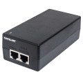 Intellinet Injecteur Ultra PoE+ Gigabit, 1 port 60 W, conforme IEEE 802.3bt et 802.3at/af, boîtier plastique, Alimentation par