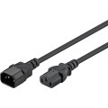 Goobay 95125 câble électrique Noir 1 m IEC C14 IEC C13