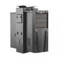 Techly ICA-CS 66 support pour unité centrale Support de CPU sous le bureau Noir
